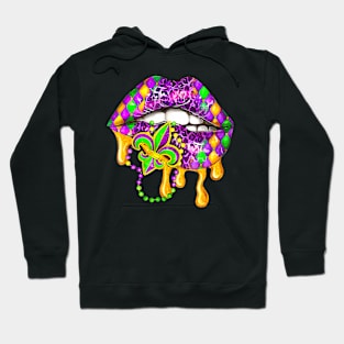 Mardi Gras Trendy 2024 Leopard Hoodie